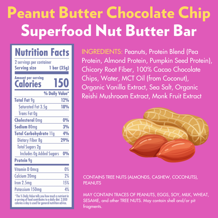 Peanut Butter Chocolate Chip Sampler (4 Count)